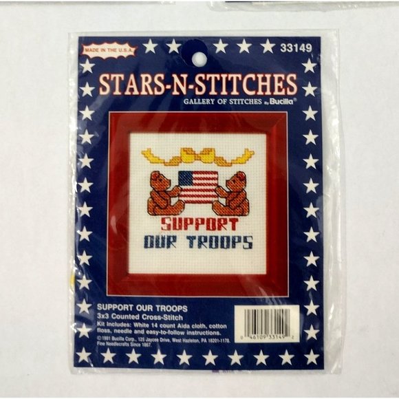 3 counted cross stitch kits - Stars-n-Stitches by Bucilla Gallery of Stitches - Picture 6 of 9